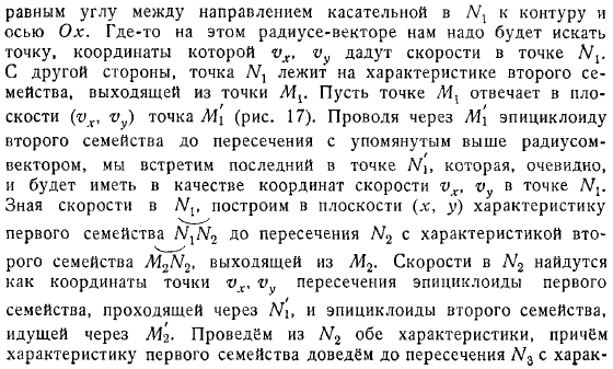 Использование характеристик для решения плоской безвихревой задачи