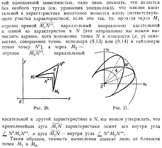 Использование характеристик для решения плоской безвихревой задачи