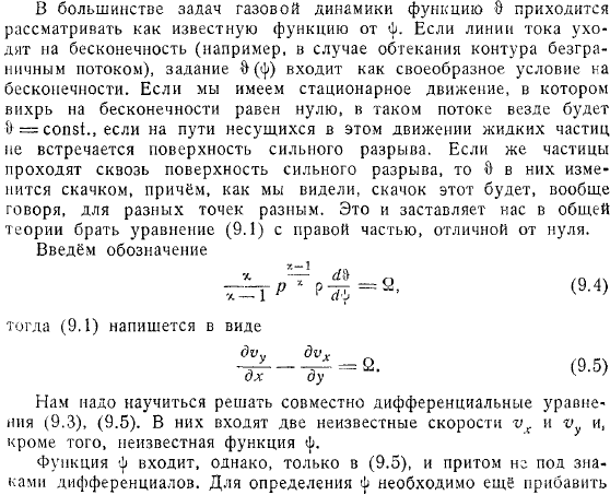 Плоские вихревые движения со сверхзвуковыми скоростями Характеристики Угол Маха