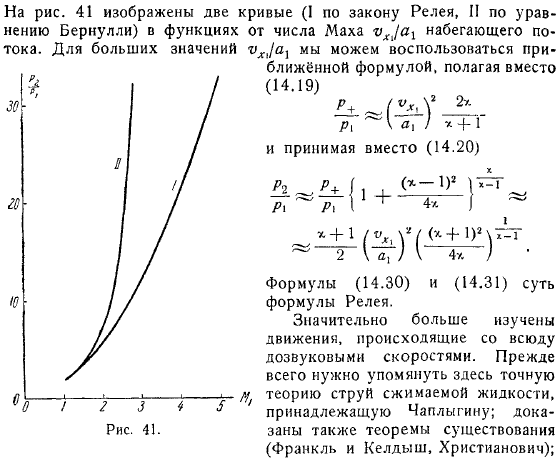 Крыло в плоскопараллельном сверхзвуковом потоке Приближенные формулы Аккерета, Буземана, Донова Гиперзвуковые движения