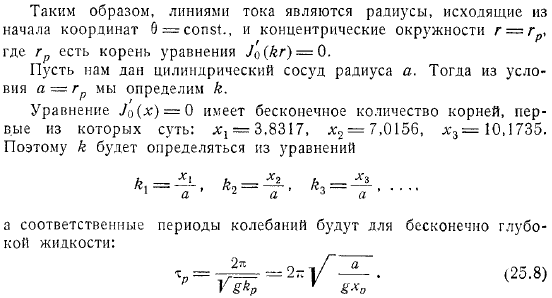 Колебания жидкости в прямоугольном сосуде и в круговом цилиндре