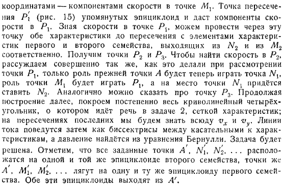 Использование характеристик для решения плоской безвихревой задачи