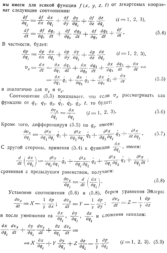 функция уравнения Эйлера