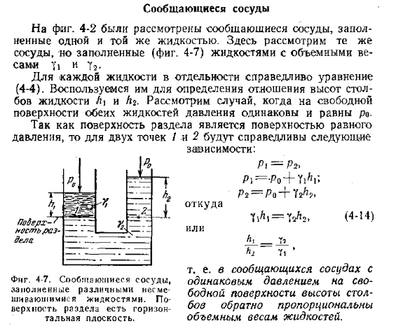 Сообщающиеся сосуды