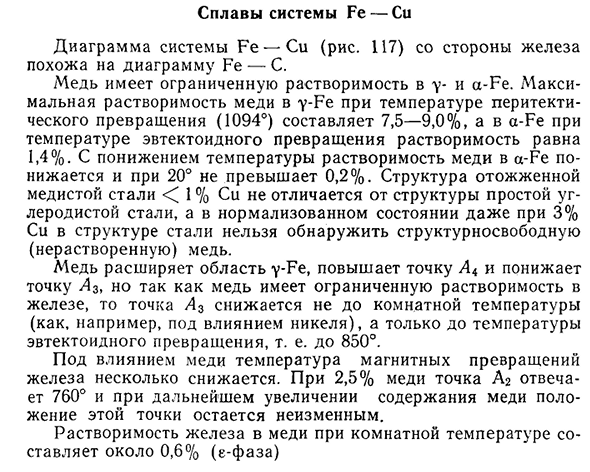 Сплавы системы Fe — Си