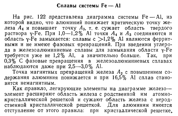 Сплавы системы Fe — А1