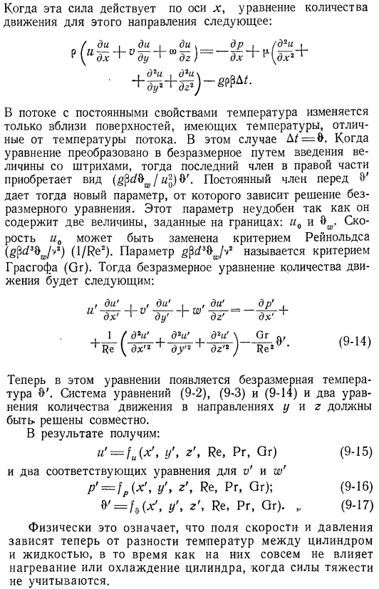 Анализ явлений теплообмена с применением теории размерности