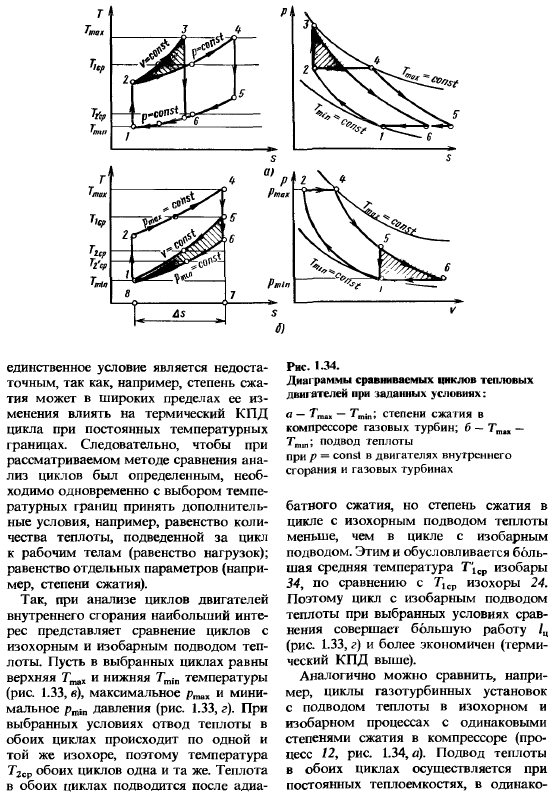 Циклы тепловых двигателей и установок