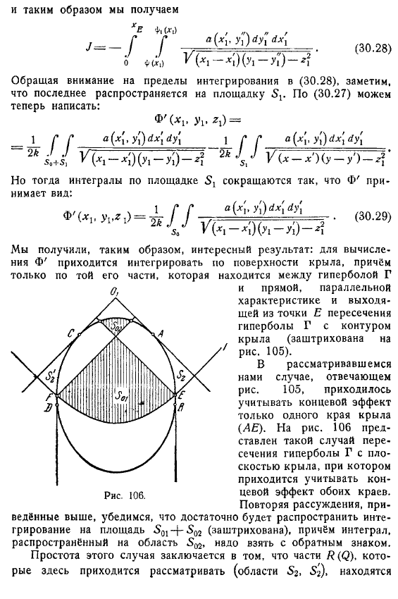 Сверхзвуковое обтекание тонкого крыла конечного размаха произвольной формы в плане. Концевой эффект н вихревая пелена