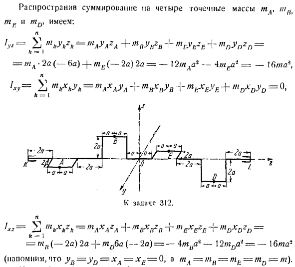 Теорема об изменении главного момента количеств движения системы материальных точек. Моменты инерции твердых тел