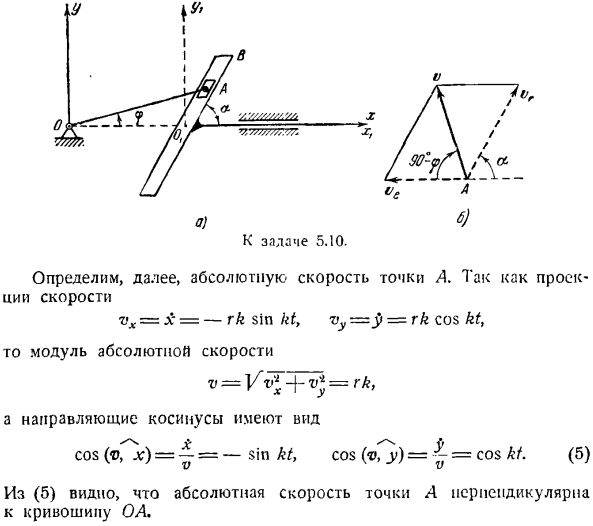 Сложение скоростей. Определение скорости точки в относительном, переносном и абсолютном движениях