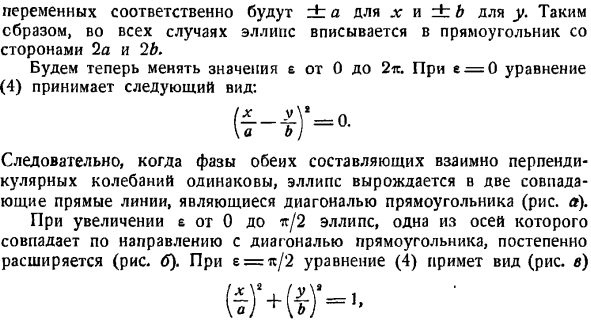 Траектория и уравнения движения точки