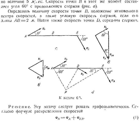 Скорости точек плоской фигуры