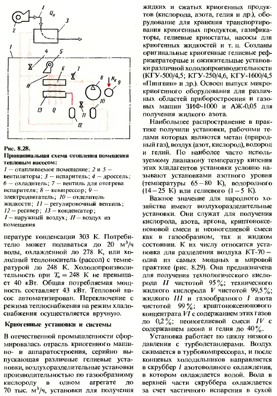 Холодильные и криогенные машины и установки