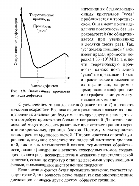 ТЕОРЕТИЧЕСКАЯ И ТЕХНИЧЕСКАЯ ПРОЧНОСТЬ МЕТАЛЛОВ