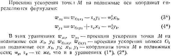 Ускорение точек плоской фигуры