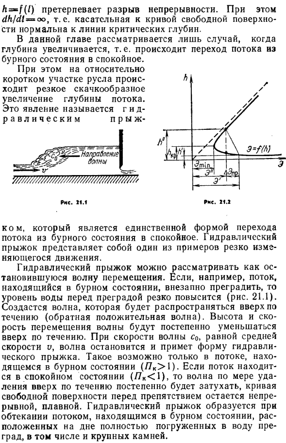 Гидравлический прыжок. Общие сведения.