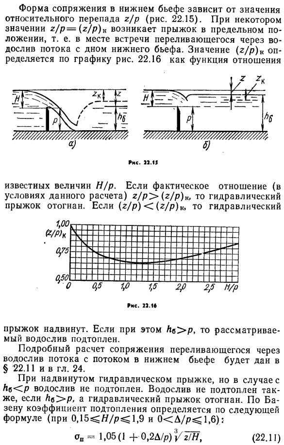 Боковое сжатие и подтопление водосливов с тонкой стенкой.