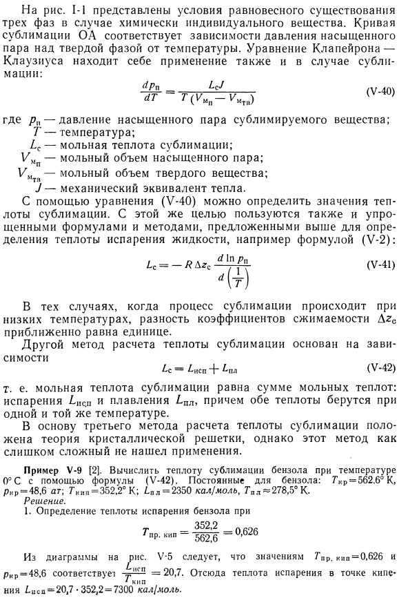 Теплота сублимации.