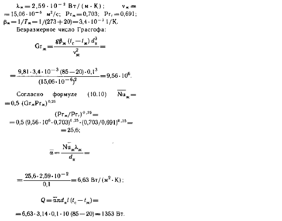 Теплоотдача при естественной конвекции