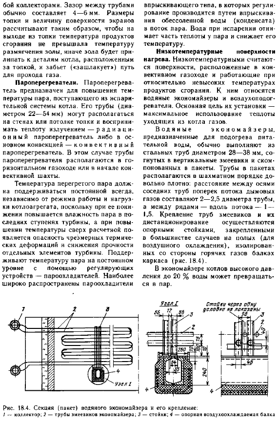 Поверхности нагрева котла