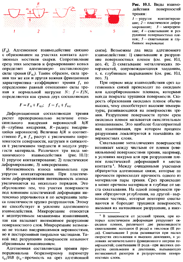 Закономерности изнашивания деталей, образующих пары трения, и пути уменьшения их износа