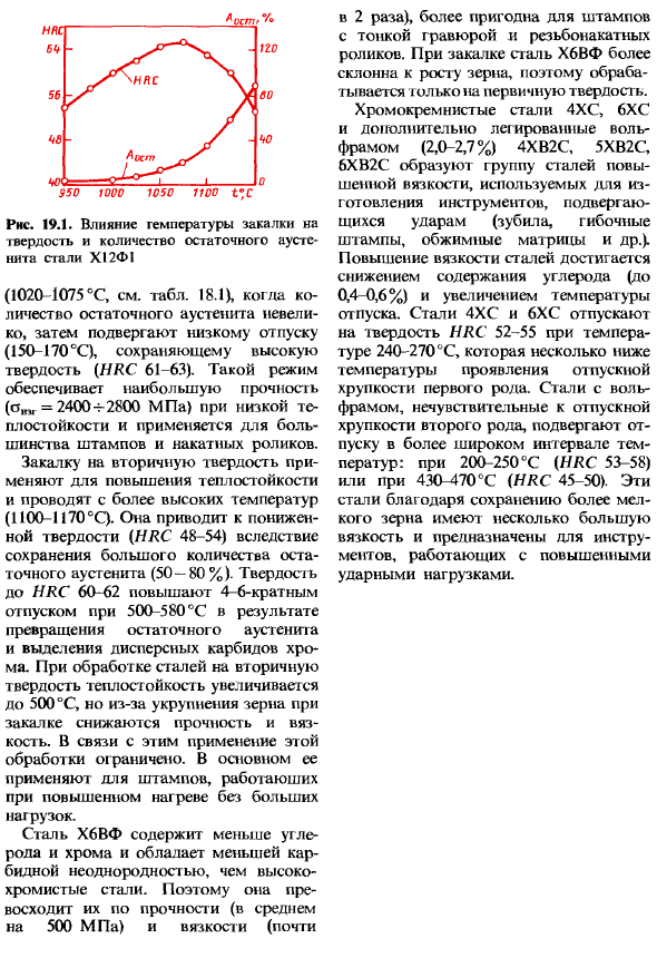 Стали для инструментов холодной обработки давлением