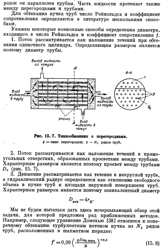 Поперечное обтекание пучка труб