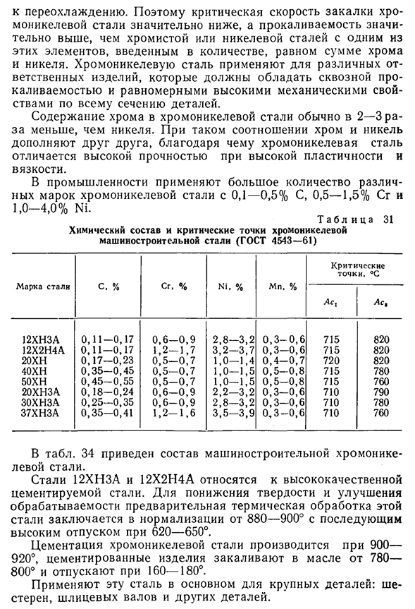 Хромоникелевая конструкционная сталь