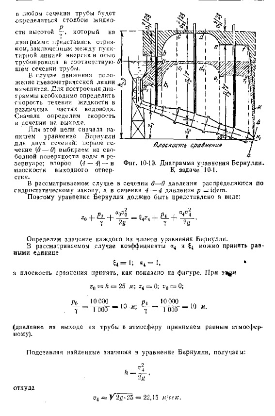 Примеры гидравлических расчетов установившихся и неусгановившихся потоков без учета гидравлических сопротивлений