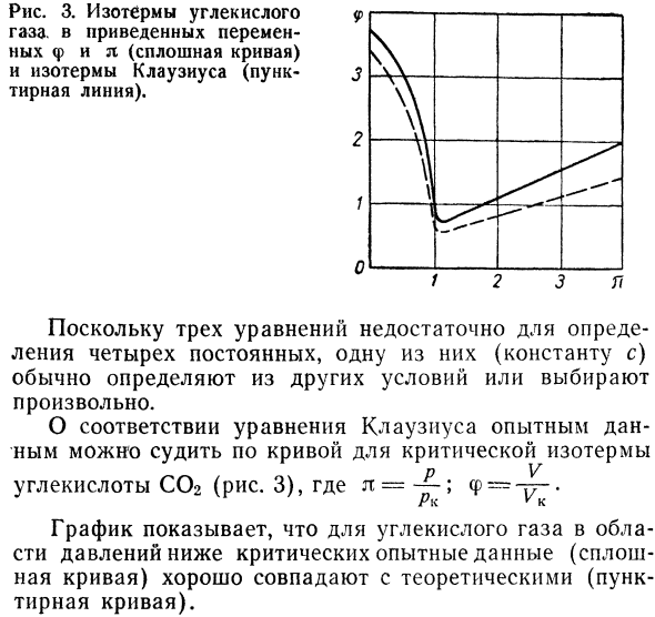 Уравнение состояния Клаузиуса.