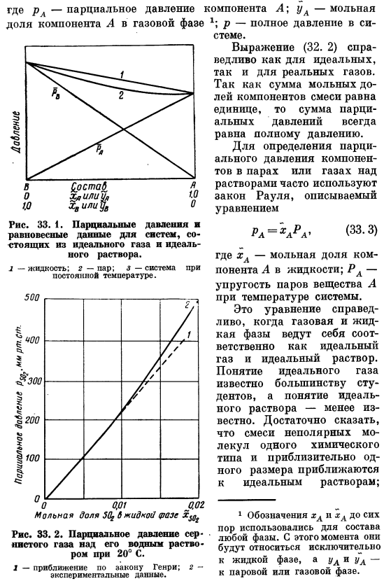 Равновесные соотношения