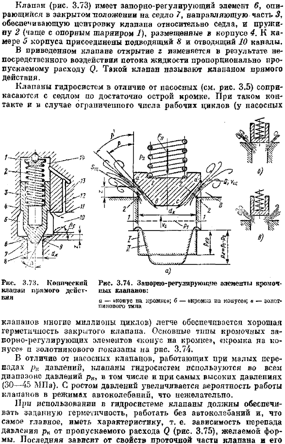 Гидроклапаны