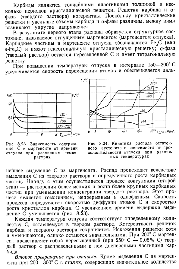 Превращение при отпуске закаленной стали