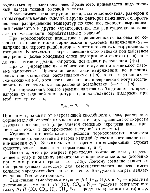 Нагрев при термической обработке