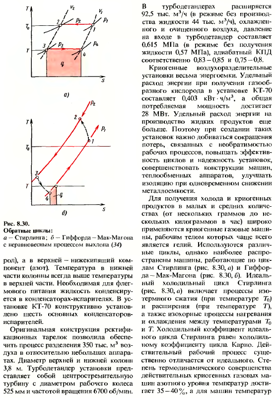 Холодильные и криогенные машины и установки