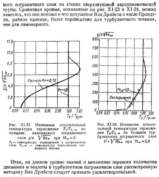 Дифференциальные и интегральные уравнения сжимаемого турбулентного пограничного слоя