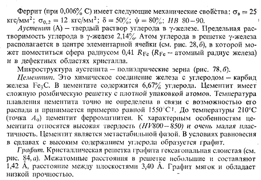 Компоненты и фазы в системе железо - углерод