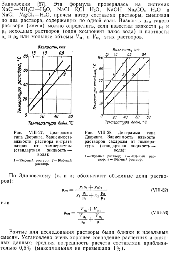 Вязкость растворов электролитов и твердых неэлектролитов.