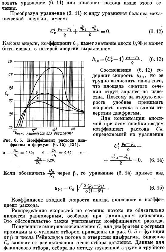 Диафрагменный расходомер