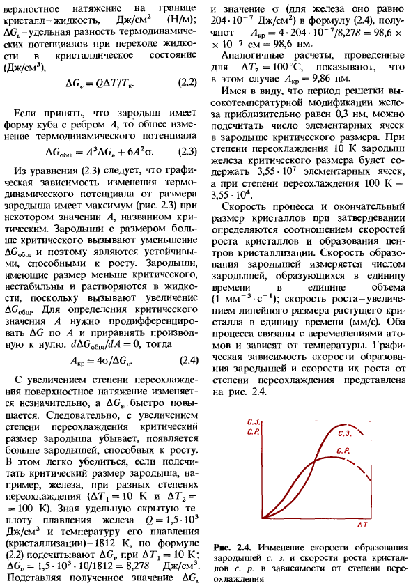 Формирование структура литых материалов