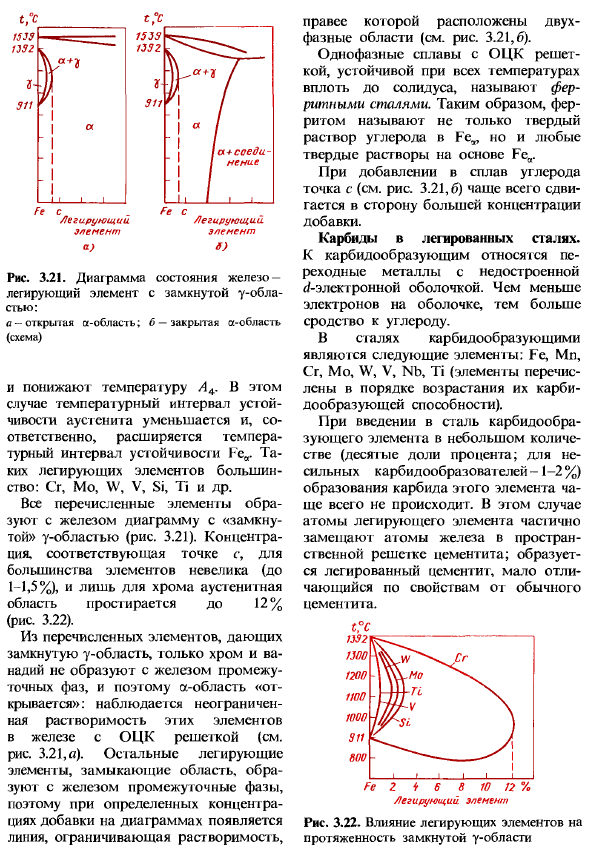 Влияние легирующих элементов на равновесную структуру сталей