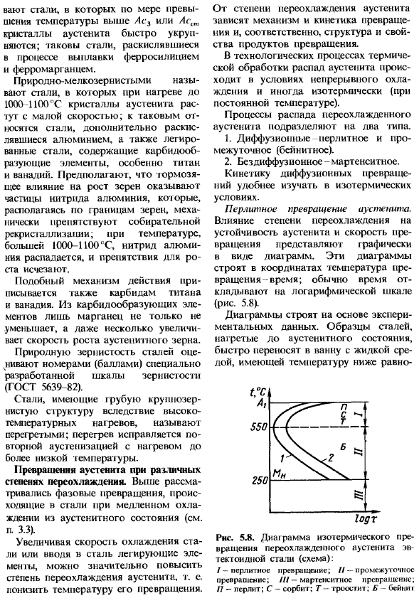 Термическая обработка сталей с эвтектоидным превращением