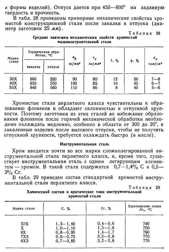 Хромистая сталь перлитного класса