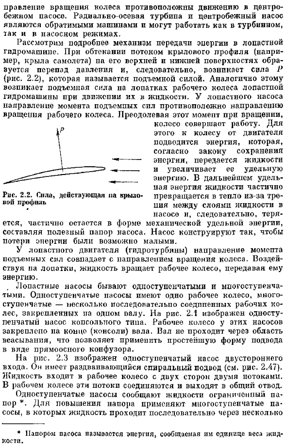 Основы теории лопастных насосов