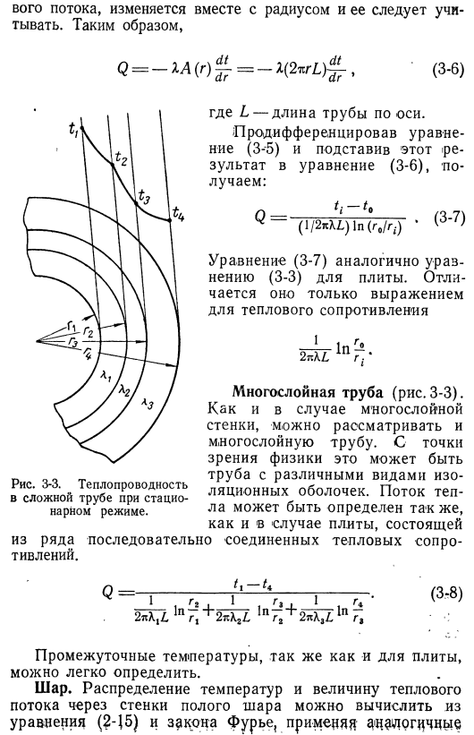 Решения простейших уравнений теплопроводности для условий стационарного режима