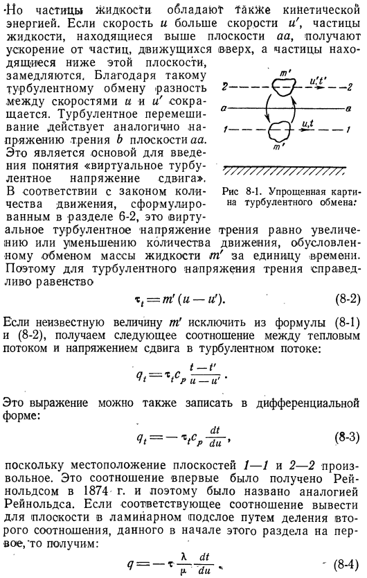 Аналогия между количеством движения и теплообменом