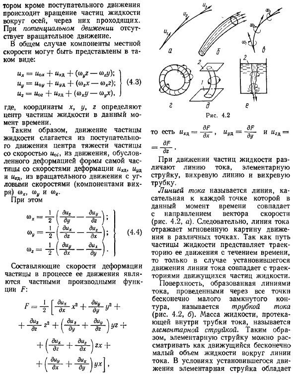 Основные виды и формы движения жидкости