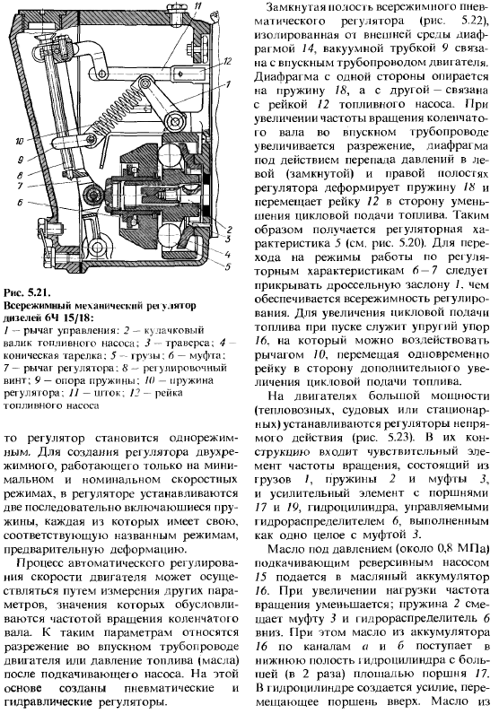 Автоматическое регулирование ДВС