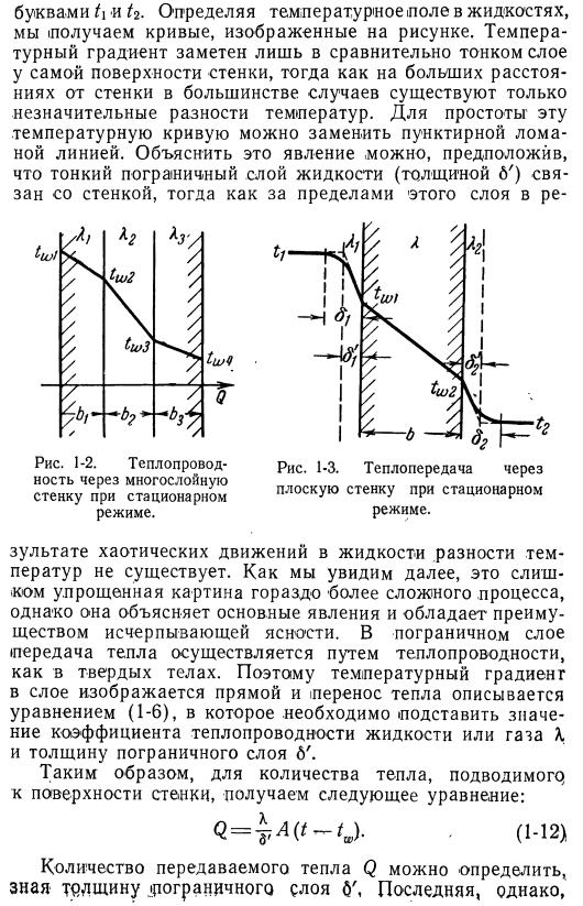 Коэффициенты теплопроводности, теплообмена и теплопередачи